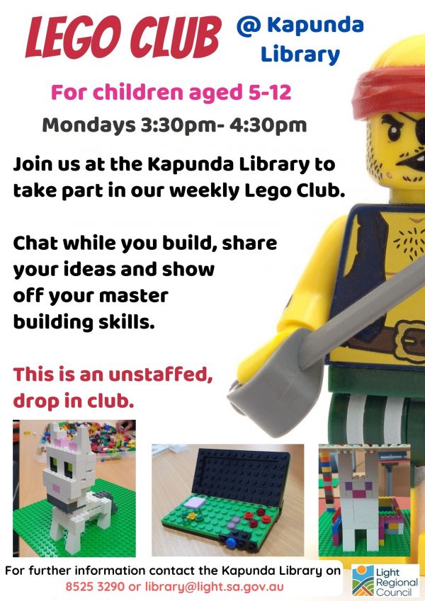Term 4 Lego at Kapunda Library