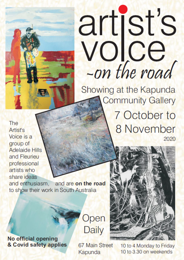 Artist's Voice on the road - showing at the Kapunda Community Gallery